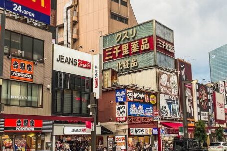 Location Choice - Street with modern buildings in city