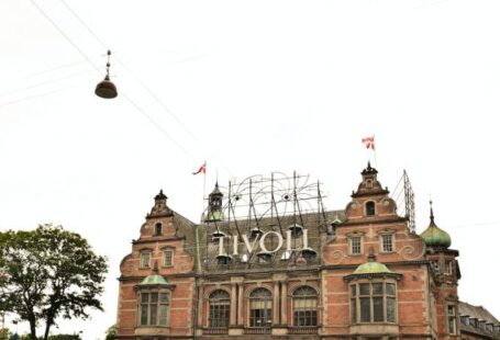 Tourist Restaurant - a large building with a sign on top of it