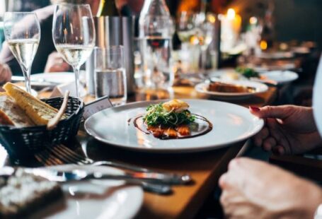 Restaurant - dish on white ceramic plate